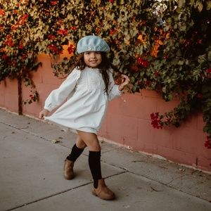 Zara corduroy lace dress